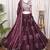 Wine Purple Designer Lehenga Choli with Heavy Silver Bead & Sequin Work Dupatta