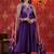 Purple Zari Embroidered Anarkali Set with Ombre Dupatta