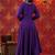 Purple Zari Embroidered Anarkali Set with Ombre Dupatta
