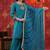 Turquoise Hand Work Sharara Set with Leheriya Dupatta