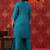 Turquoise Hand Work Sharara Set with Leheriya Dupatta