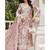 Pink floral lace embroidery & sequence work pakistani salwar suit