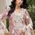 Pink floral lace embroidery & sequence work pakistani salwar suit