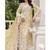 Yellow floral lace embroidery & sequence work pakistani salwar suit