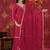 Cherry Red Hand Work Sharara Set with Leheriya Dupatta