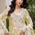 Yellow floral lace embroidery & sequence work pakistani salwar suit