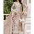 Peach floral lace embroidery & sequence work pakistani salwar suit