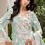 Skyblue floral lace embroidery & sequence work pakistani salwar suit