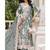 Grey floral lace embroidery & sequence work pakistani salwar suit
