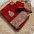 Red color viscose georgette saree