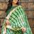 Green Lace Work Georgette Lehenga Blouse Duppatta Set