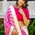 Pink Lace Work Viscose Georgette Lehenga Blouse Duppatta Set
