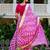Pink Lace Work Viscose Georgette Lehenga Blouse Duppatta Set