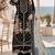 Black fox georgette semi stitched suit with embroidery & khatli work