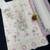 White & purple chiffon semi stitched suit with embroidery & sequence work