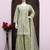 Green heavy net readymade suit with embroidery & sequence work