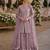 Purple heavy net readymade suit with embroidery & sequence work