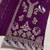 Purple rangoli silk semi stitched suit with embroidery & sequence work