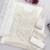 White georgette semi stitched suit with embroidered beads & sequence work