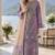 Purple silk semi stitched suit with embroidery & sequence work