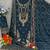 Navy faux georgette semi stitched suit with embroidery & sequence work