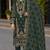 D green faux georgette semi stitched suit with embroidery & sequence work