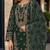 D green faux georgette semi stitched suit with embroidery & sequence work