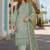 Pista chiffon semi stitched suit with embridery & sequence work