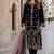 Black velvet semi stitched suit with embroidery sequence work