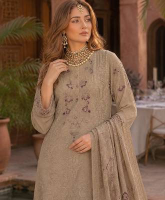 Brawon fox georgette embroidered salwar suit 2