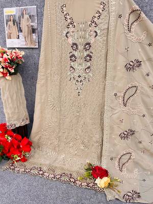 Brawon fox georgette embroidered salwar suit 3