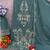 Blue fox georgette semi stitched suit with embroidery sequence work