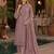 Light pink fox georgette embroidered semi stitched salwar suit