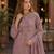 Light pink fox georgette embroidered semi stitched salwar suit