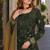Green embroidered faux georgette semi stitched salwar suit