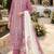Pink cambric cotton semi stitched suit with embroidery & khatli work