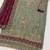 Green chiffon semi stitched suit with embroidery & sequence work