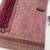 Purple chiffon semi stitched suit with embroidery & sequence work