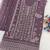 Purple chiffon semi stitched suit with embroidered & sequence work