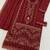 Maroon silk semi stitched suit with embroidered & sequence work