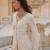 Ivory embroidered organza sharara set