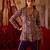 Royal purple embroidered cupro silk sharara set