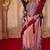 Rose pink embroidered tissue kaftan set