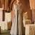 Mint green embroidered kanjivaram tissue tunic cape set