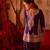 Royal purple embroidered cupro silk farsi kurta set