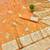 Light orange zari woven banarasi silk traditional saree with blouse piece