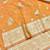 Light orange zari woven banarasi silk traditional saree with blouse piece