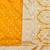 Orange zari woven banarasi silk traditional saree with blouse piece