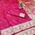 Rani zari woven banarasi silk traditional saree with blouse piece