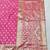 Pink zari woven banarasi silk traditional saree with blouse piece